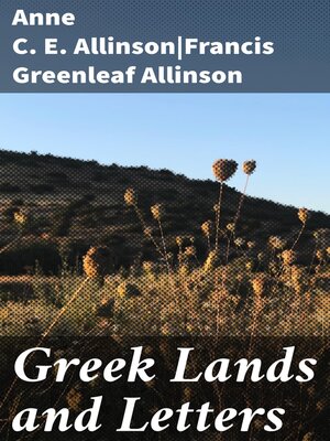 cover image of Greek Lands and Letters